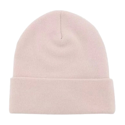 Beige - Back - Palm Angels Logo Fine Knit Beanie
