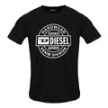 Black Caviar - Front - Diesel Mens Hardware Circle Logo T-Shirt