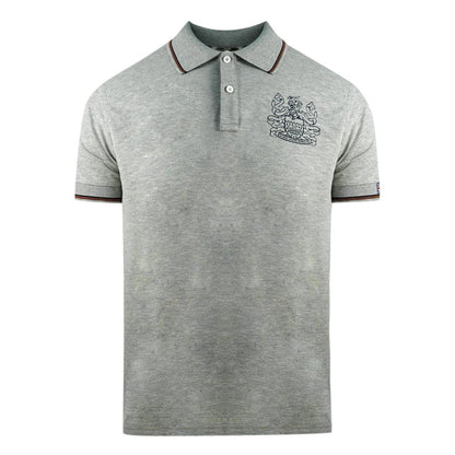 Grey - Front - Aquascutum Unisex Adult Aldis Crest Polo Shirt