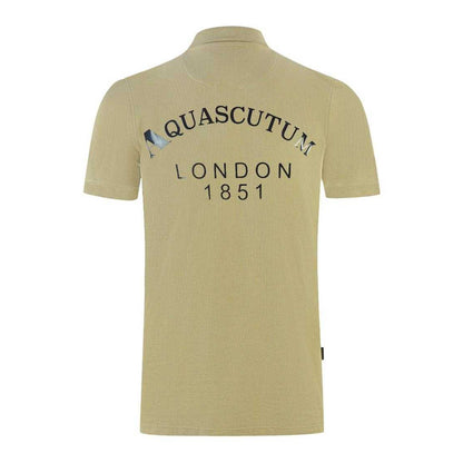 Beige - Back - Aquascutum Unisex Adult London 1851 Polo Shirt