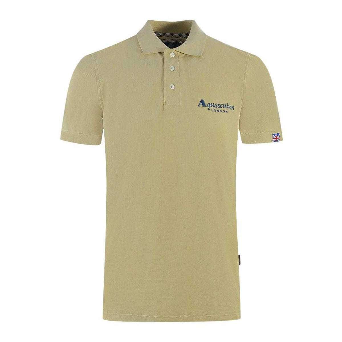 Beige - Front - Aquascutum Unisex Adult London 1851 Polo Shirt