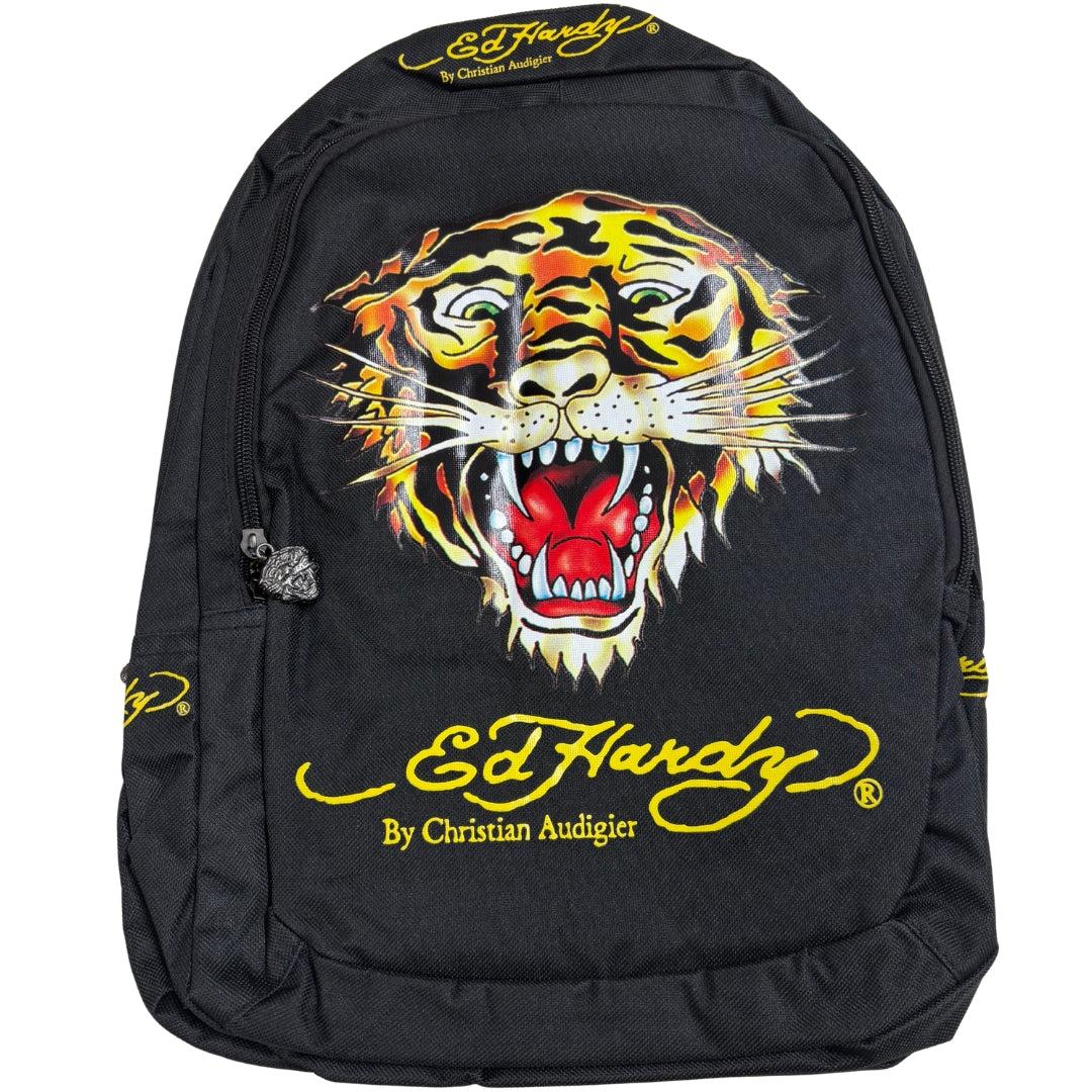 Black - Front - Ed Hardy Childrens-Kids Backpack