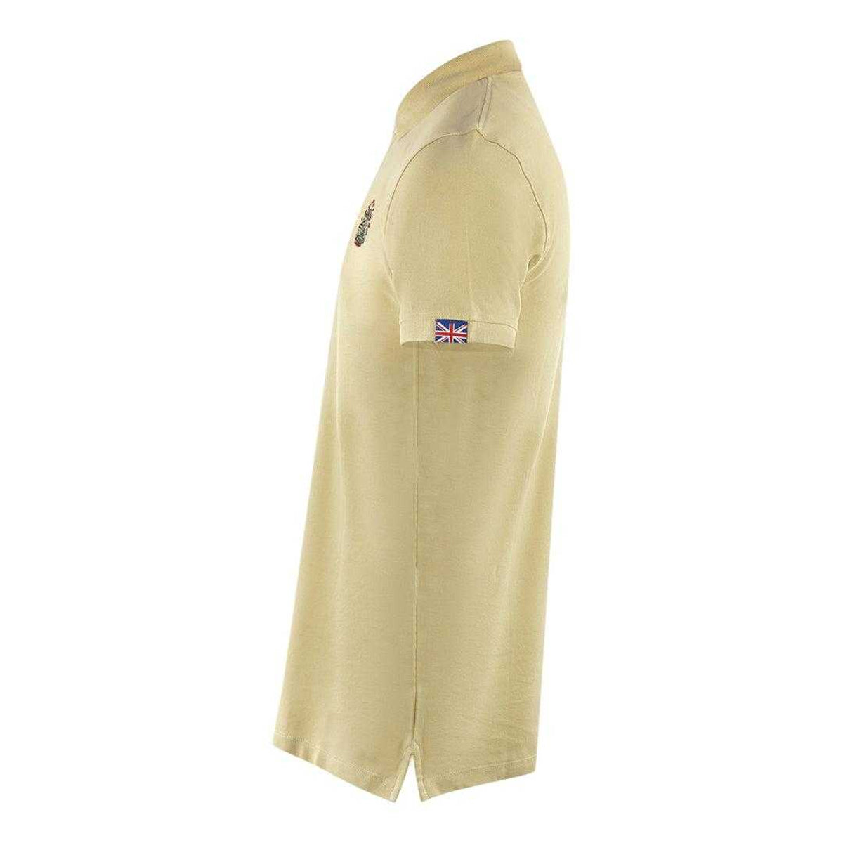 Beige - Side - Aquascutum Unisex Adult London Crest Polo Shirt