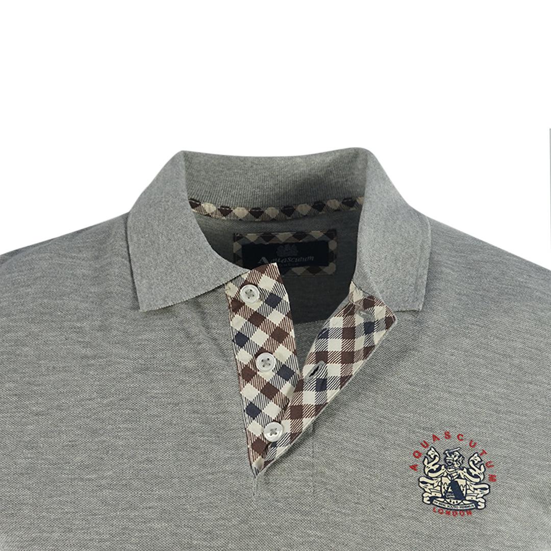 Grey - Lifestyle - Aquascutum Unisex Adult London Crest Polo Shirt