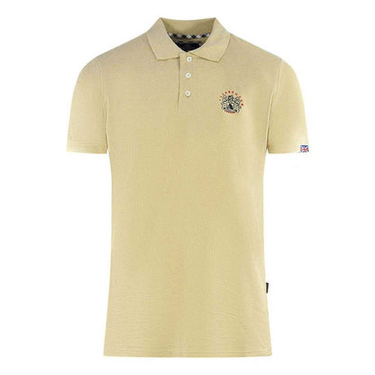 Beige - Front - Aquascutum Unisex Adult London Crest Polo Shirt