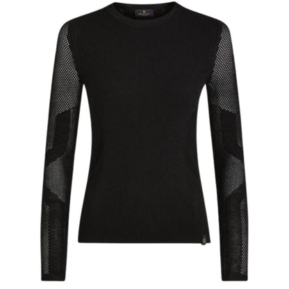 Black - Front - Belstaff Unisex Adult Kai Crew Neck Long-Sleeved T-Shirt