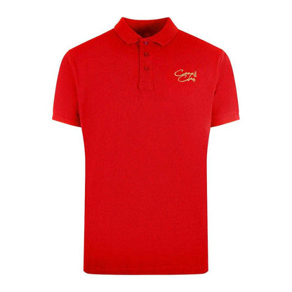 Red - Front - Cavalli Class Unisex Adult Signature Logo Polo Shirt