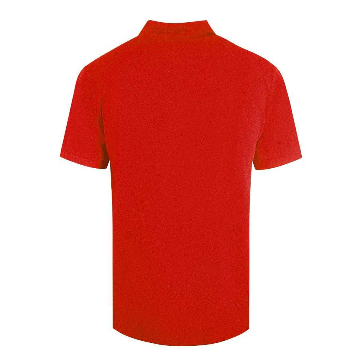 Red - Back - Cavalli Class Unisex Adult Signature Logo Polo Shirt