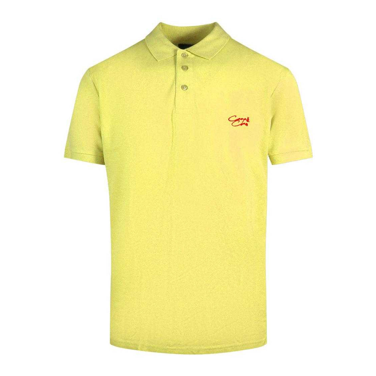 Yellow - Front - Cavalli Class Unisex Adult Signature Logo Polo Shirt