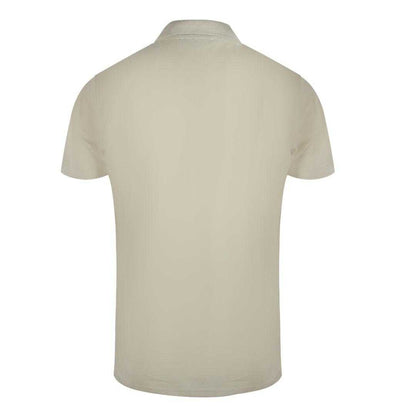 Beige - Back - Cavalli Class Unisex Adult Vibrant Floral Logo Polo Shirt