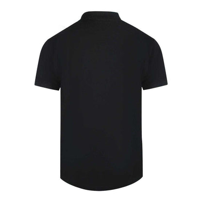 Black - Back - Cavalli Class Unisex Adult Vibrant Floral Logo Polo Shirt