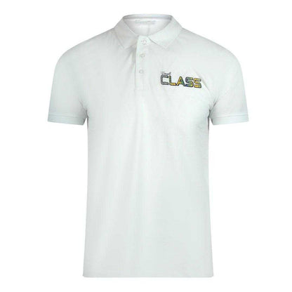 White - Front - Cavalli Class Unisex Adult Vibrant Floral Logo Polo Shirt
