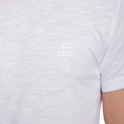 White - Back - Diesel Unisex Adult Tonal Logo T-Shirt
