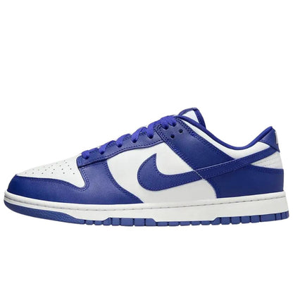 Blue-White - Back - Nike Mens Dunk Retro Leather Trainers
