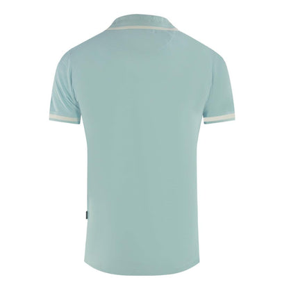 Blue - Back - Aquascutum Unisex Adult AQ 1851 Embroidered Tipped Polo Shirt