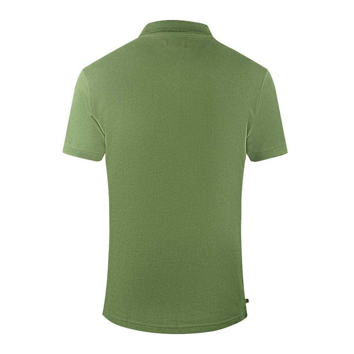 Army Green - Back - Aquascutum Unisex Adult Plain Logo Polo Shirt