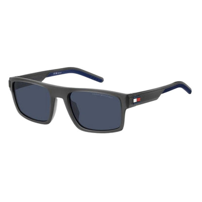 Dark Blue-Grey - Side - Tommy Hilfiger Mens Square Sunglasses