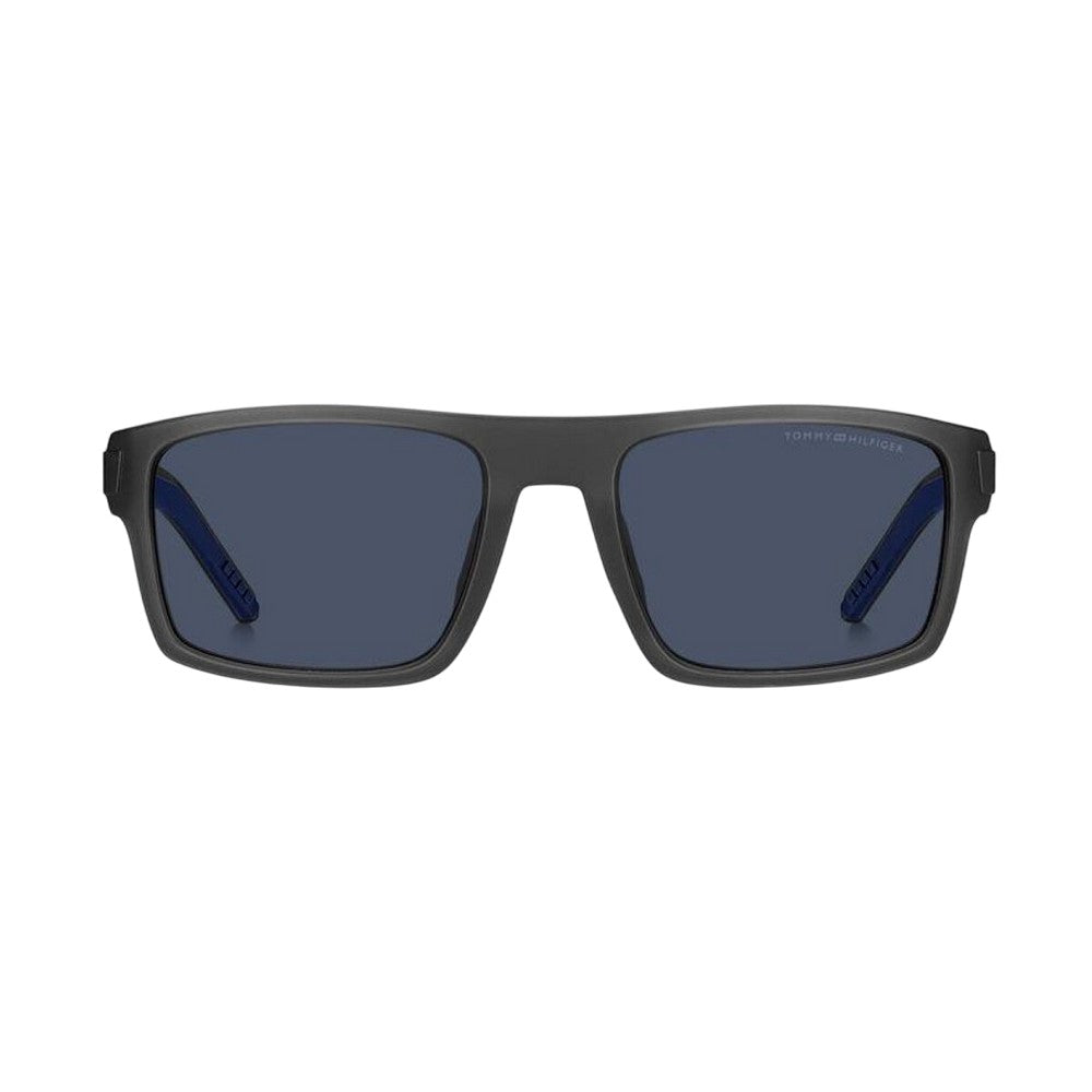 Dark Blue-Grey - Front - Tommy Hilfiger Mens Square Sunglasses