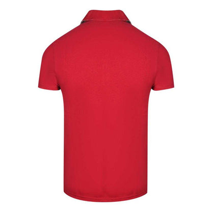 Red - Back - Aquascutum Unisex Adult London Bold Logo Polo Shirt