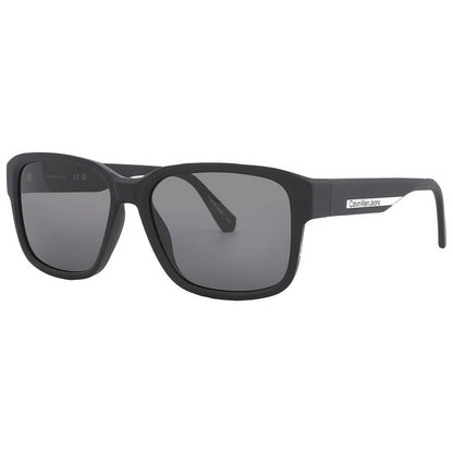 Black-Grey - Side - Calvin Klein Mens Rectangular Sunglasses