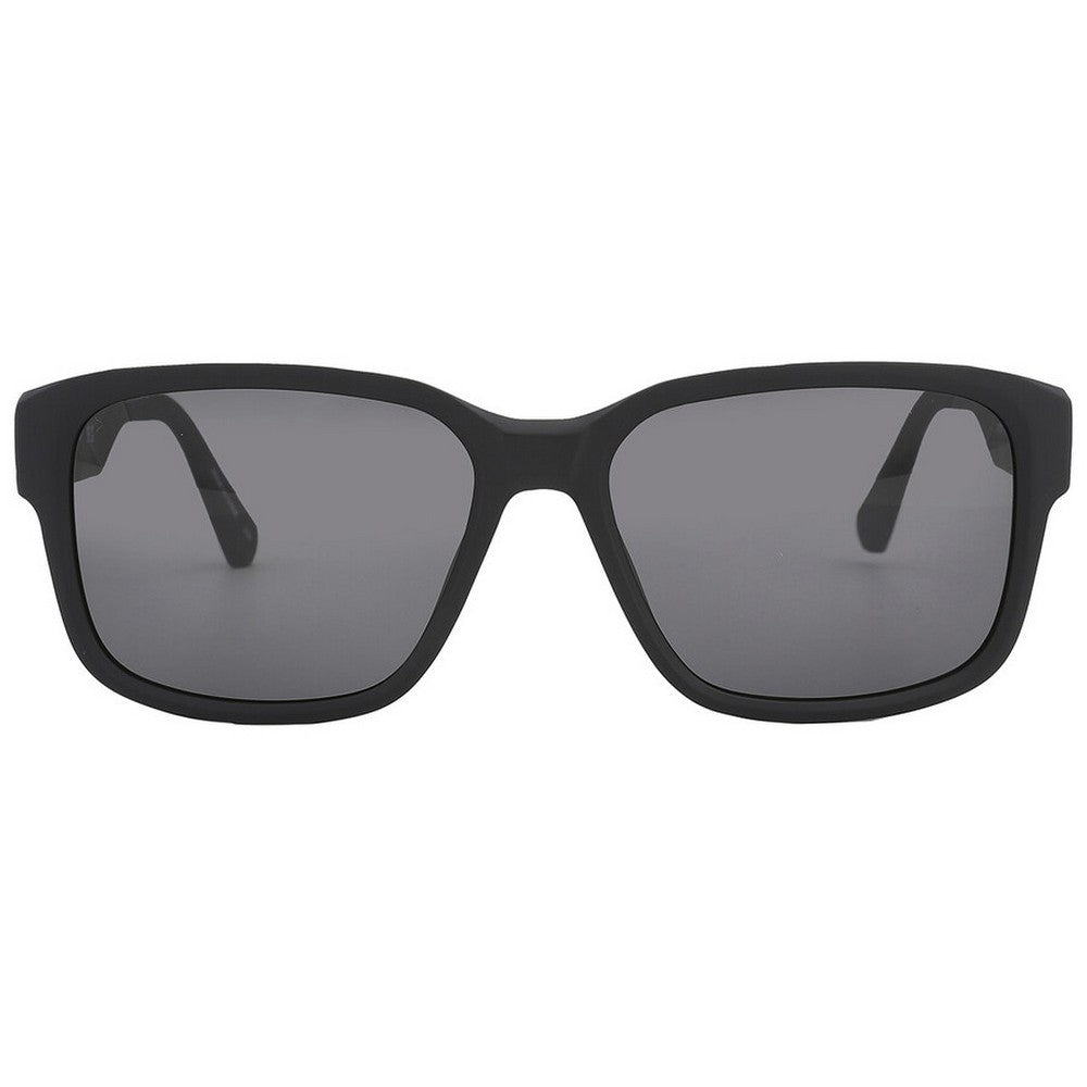 Black-Grey - Front - Calvin Klein Mens Rectangular Sunglasses