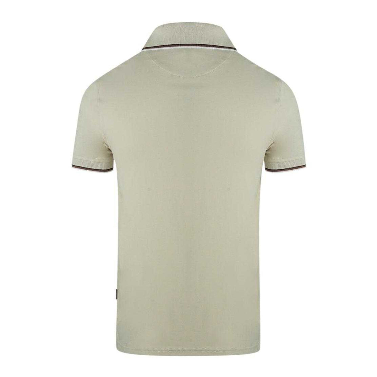 Beige - Back - Aquascutum Unisex Adult Logo Polo Shirt