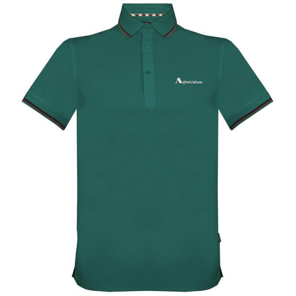Green - Front - Aquascutum Unisex Adult Logo Polo Shirt