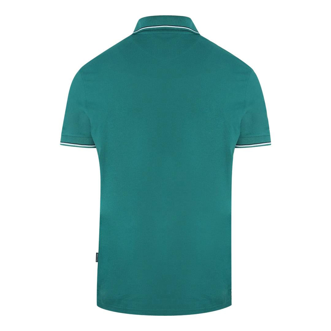 Green - Back - Aquascutum Unisex Adult Logo Polo Shirt