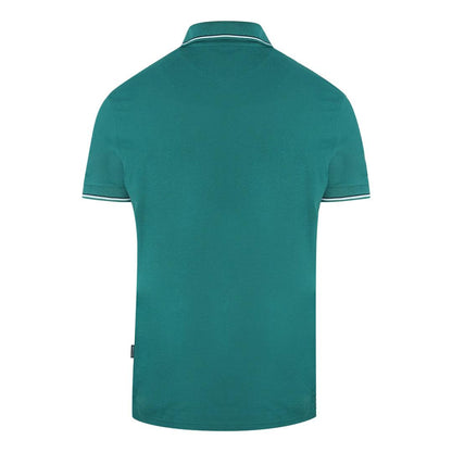 Green - Back - Aquascutum Unisex Adult Logo Polo Shirt