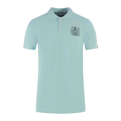 Light Blue - Front - Aquascutum Unisex Adult Branded Sleeve Polo Shirt