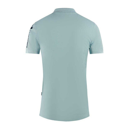 Light Blue - Back - Aquascutum Unisex Adult Branded Sleeve Polo Shirt