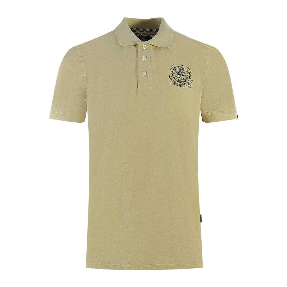 Beige - Front - Aquascutum Unisex Adult Branded Sleeve Polo Shirt