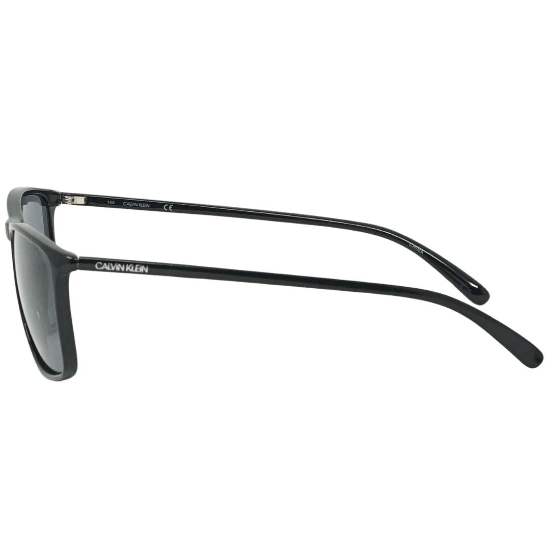 Black - Side - Calvin Klein Mens Smoke Sunglasses