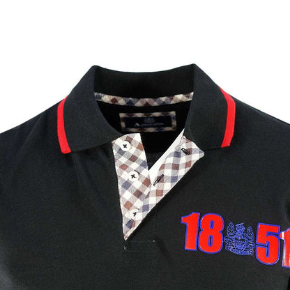 Black - Lifestyle - Aquascutum Unisex Adult London 1851 Polo Shirt