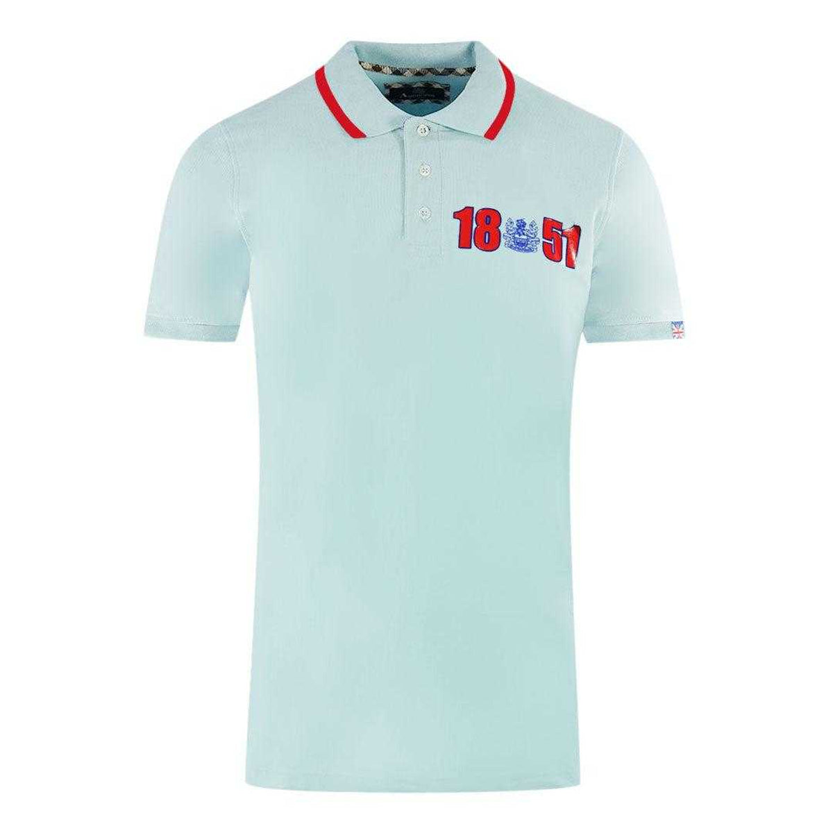 Light Blue - Front - Aquascutum Unisex Adult London 1851 Polo Shirt