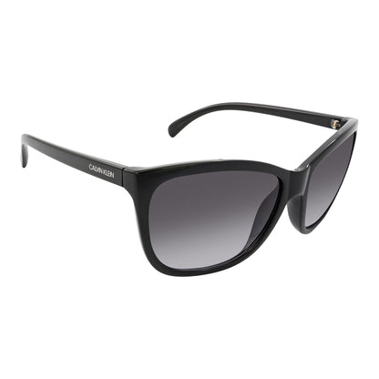 Dark Grey-Black - Back - Calvin Klein Womens-Ladies Gradient Sunglasses
