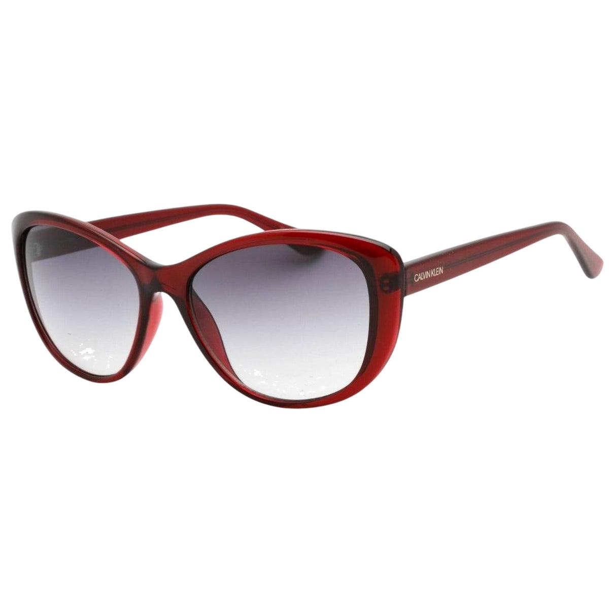 Burgundy-Grey - Back - Calvin Klein Womens-Ladies Gradient Sunglasses