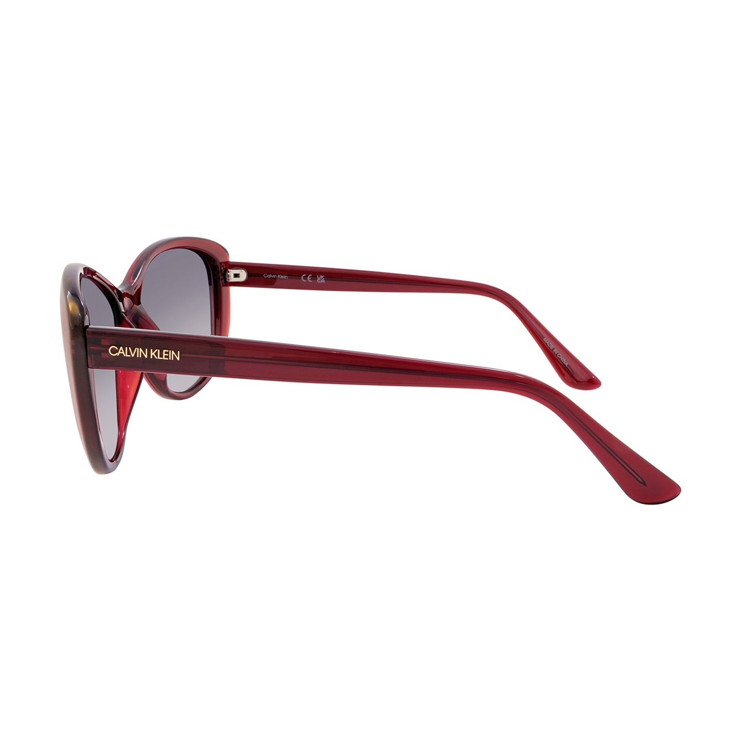 Burgundy-Grey - Lifestyle - Calvin Klein Womens-Ladies Gradient Sunglasses