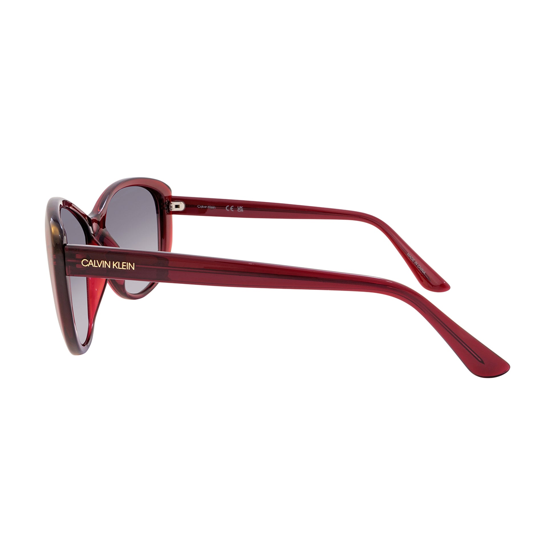 Burgundy-Grey - Lifestyle - Calvin Klein Womens-Ladies Gradient Sunglasses