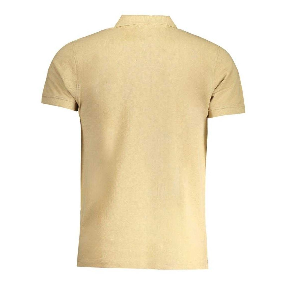 Beige - Back - Cavalli Class Unisex Adult Bold Logo Polo Shirt