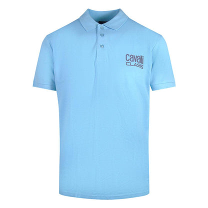 Sky Blue - Front - Cavalli Class Unisex Adult Bold Logo Polo Shirt