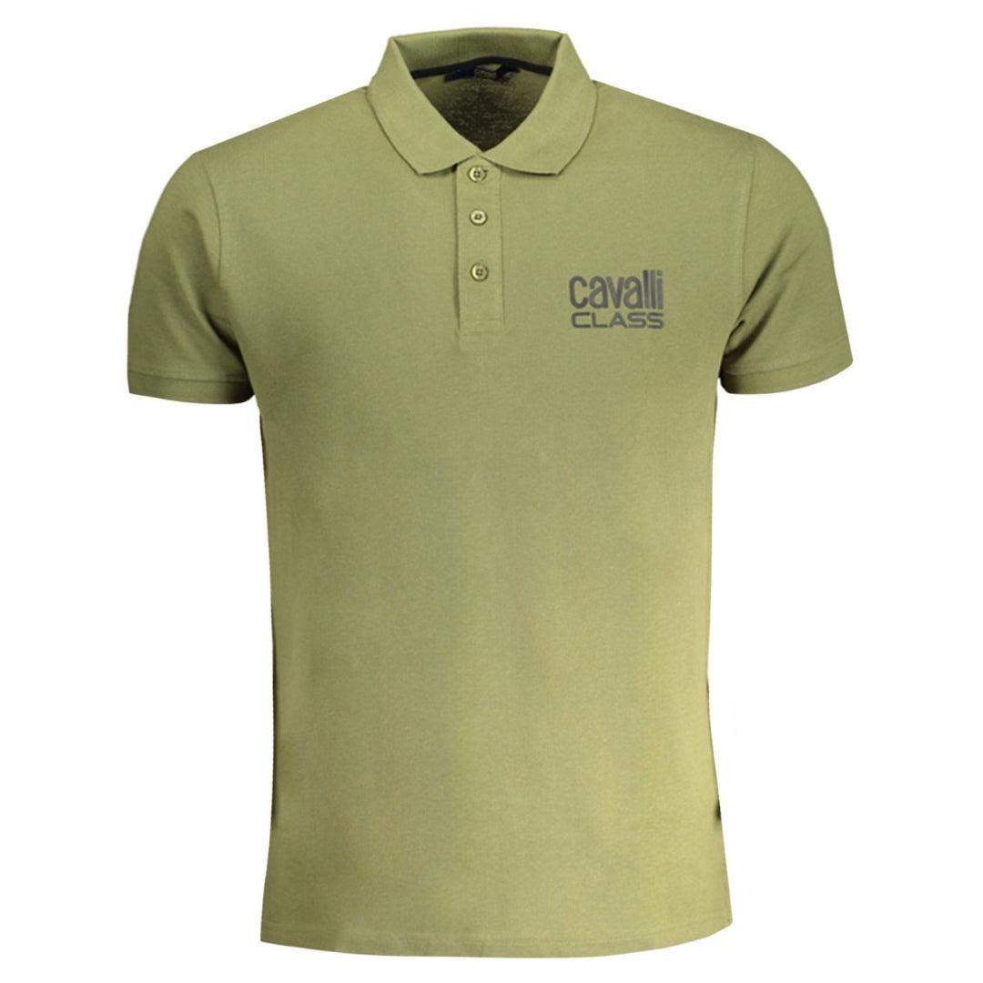 Olive - Back - Cavalli Class Unisex Adult Bold Logo Polo Shirt