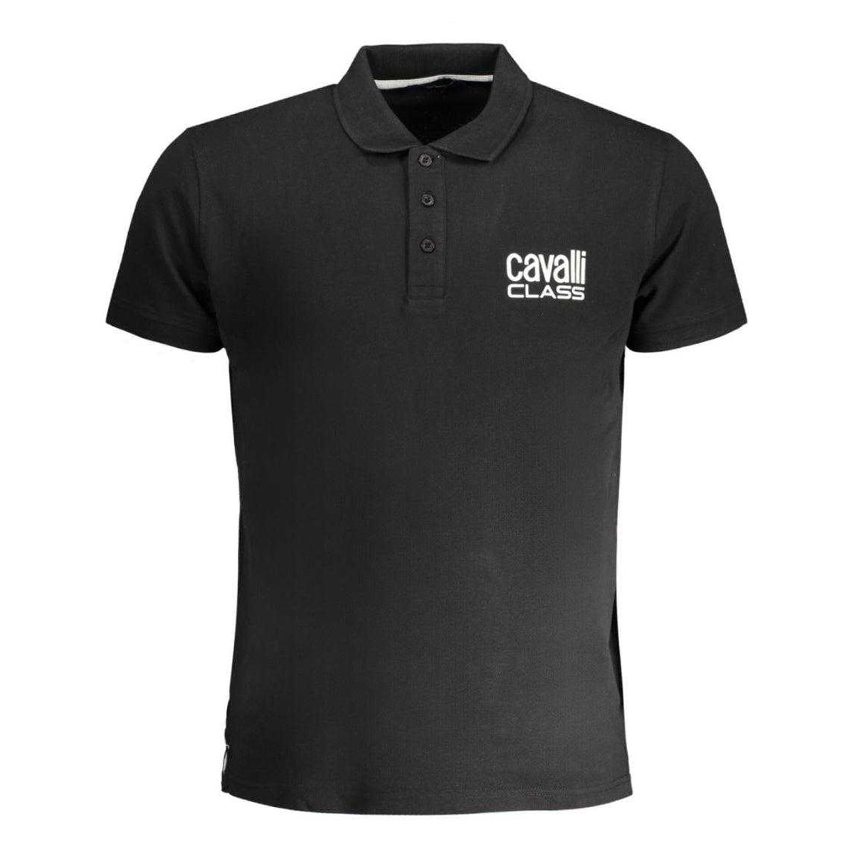 Black - Front - Cavalli Class Unisex Adult Bold Logo Polo Shirt