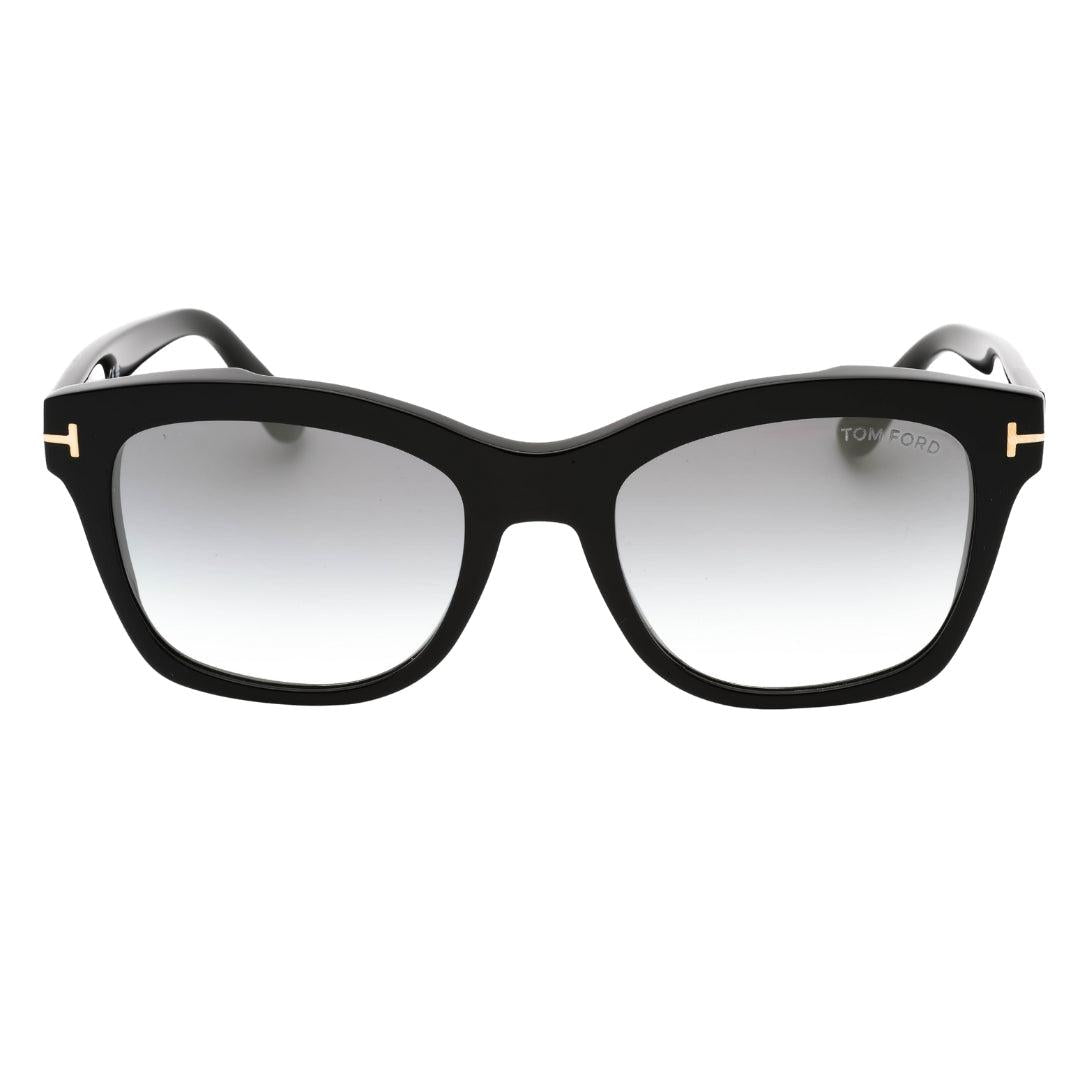 Black-Grey - Front - Tom Ford Womens-Ladies Lauren 02 Mirrored Sunglasses
