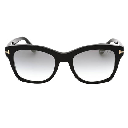 Black-Grey - Front - Tom Ford Womens-Ladies Lauren 02 Mirrored Sunglasses