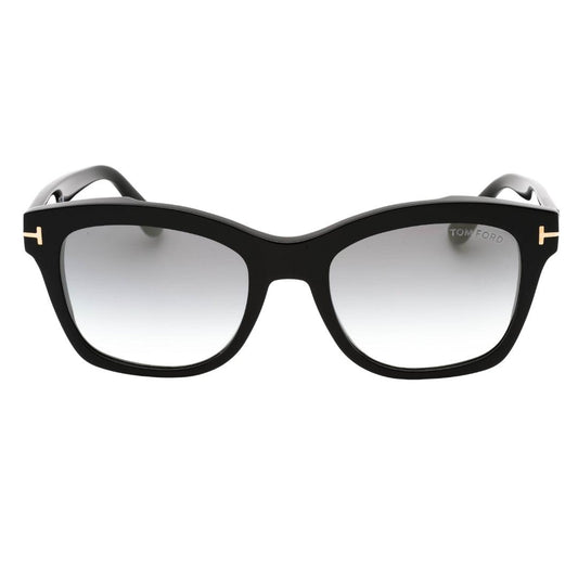 Black-Grey - Front - Tom Ford Womens-Ladies Lauren 02 Mirrored Sunglasses
