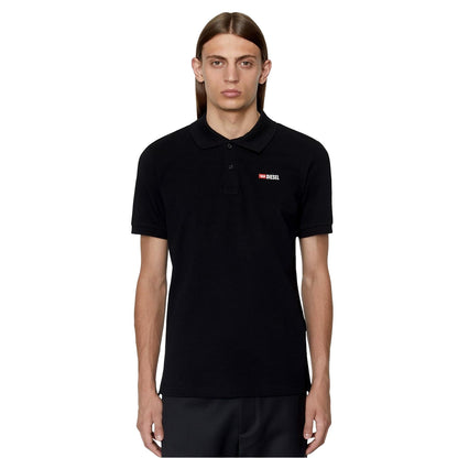 Black - Side - Diesel Unisex Adult T-Smith-D Polo Shirt