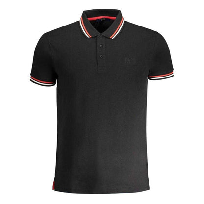 Black-Red-White - Front - Cavalli Class Unisex Adult Double Tipped Collar Polo Shirt