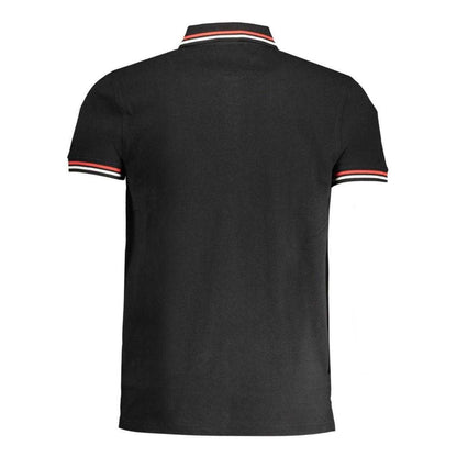 Black-Red-White - Back - Cavalli Class Unisex Adult Double Tipped Collar Polo Shirt