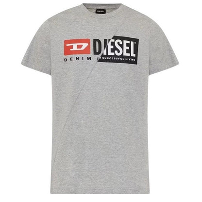 Grey - Front - Diesel Unisex Adult Cute T-Shirt